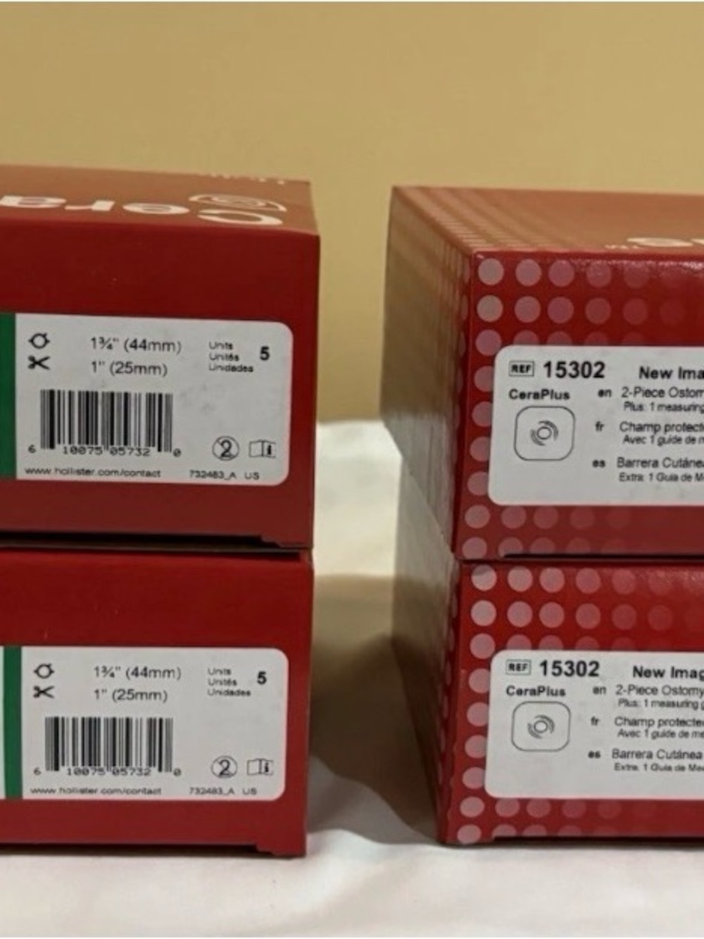 Hollister Ostomy Skin BarrierTape 4 Boxes 1 3/4”(44mm) 1” (25mm)